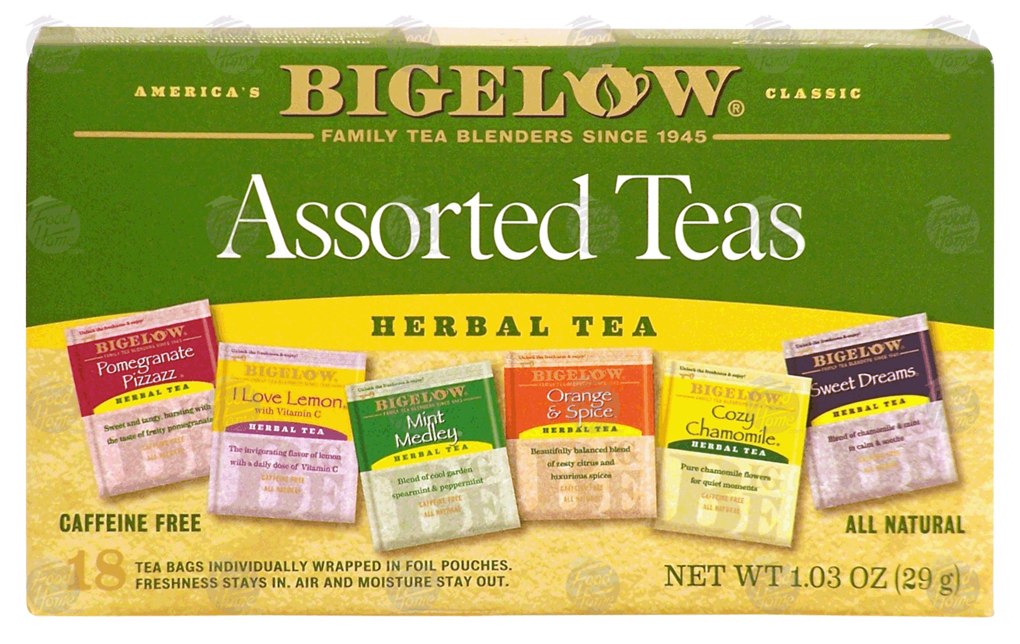 Bigelow  assorted teas, herbal tea Full-Size Picture